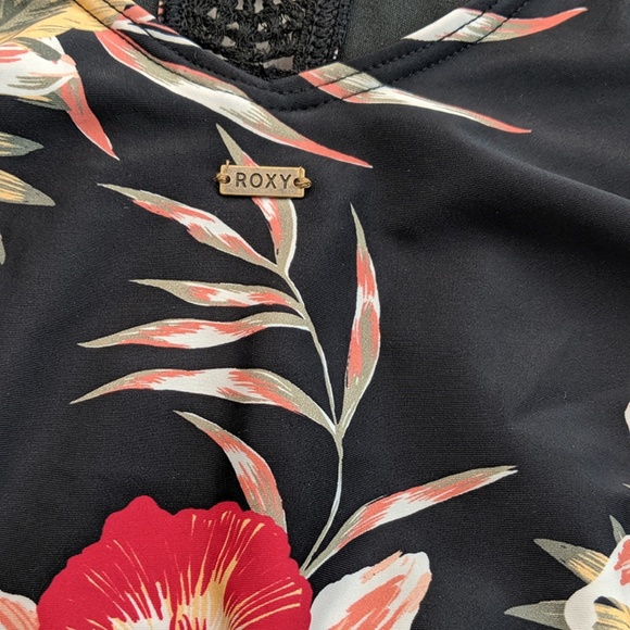 Roxy Women's Sea Lovers Tropical Palm Print Floral One Piece Swimsuit Small - Picture 5 of 6